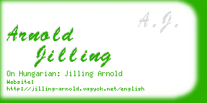 arnold jilling business card